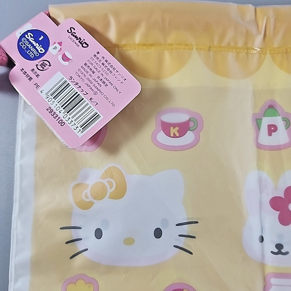 Hello Kitty 2002 Vintage Lunch Napsack Bag Japan Exclusive 9"x8" NEW - Picture 4 of 4